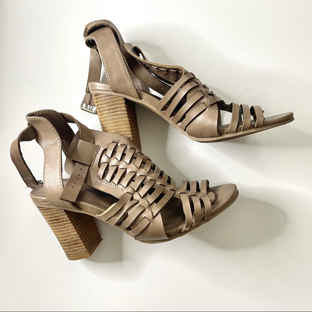 Gladiator block heel sandals